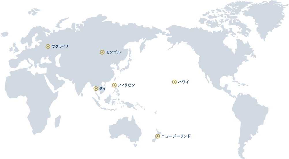 世界各地の事業展開地図